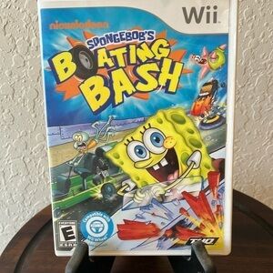 Nintendo Wii: Nickelodeon SpongeBob’s Boating Bash- TESTED- works